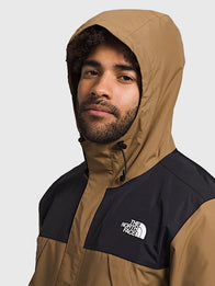 The North Face Men’s Antora Jacket Jacket unisex detail view 8 | Dash Racegear — The North Face Men’s Antora Jacket blends bold brown and black colors with lightweight, weather-resistant fabric.