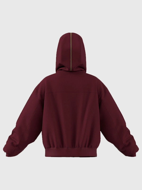 Adidas Chinese New Year SS26 Padded Jacket Jacket unisex detail view 4 | Dash Racegear — Recreated Adidas LNY SS26 brown corduroy padded jacket featuring a textured finish and insulated design for everyday warmth