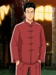 Adidas CNY Edison Chen Clot Track Jacket Jacket unisex front product view | Dash Racegear — Adidas Chinese New Year Clot Track Jacket in brown by Edison Chen, sleek unisex design with streetwear flair.