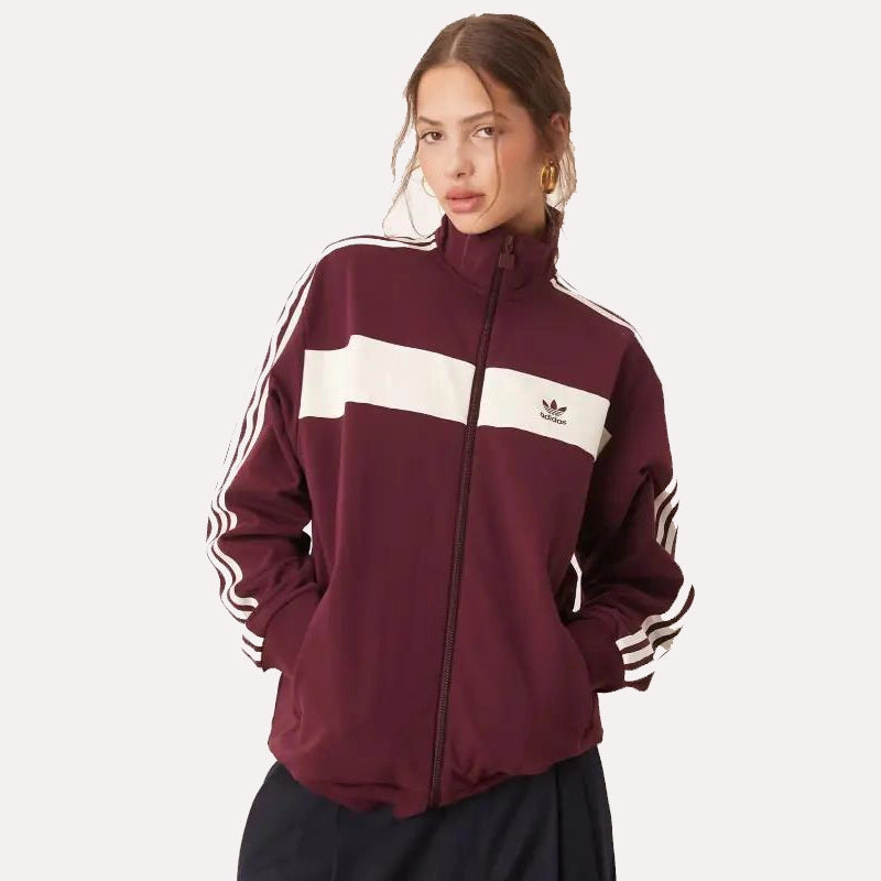 Adidas Retro Track Jacket Jacket unisex front product view | Dash Racegear — Retro Track Look – Classic Adidas Jacket Style