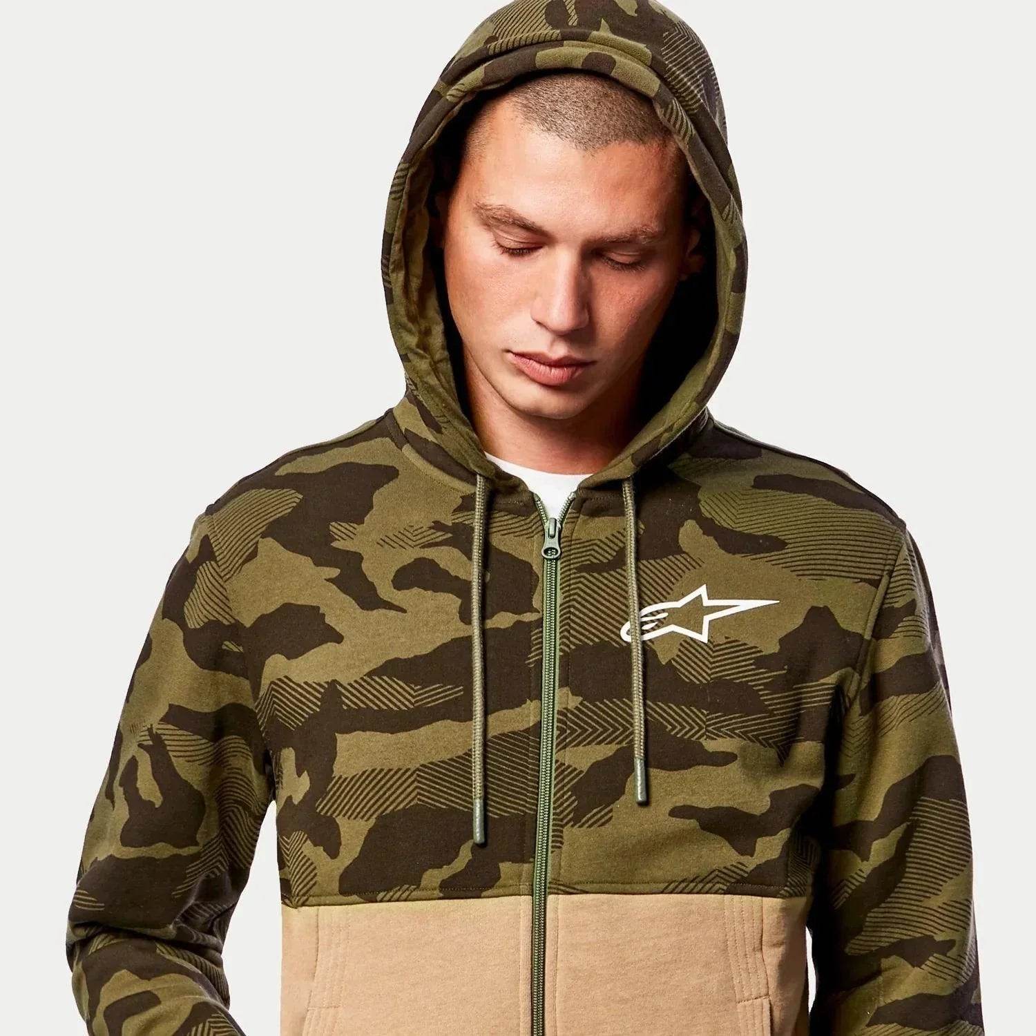 CAMO BLOCK HOODIE