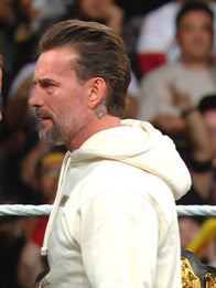 CM Punk Beige Hoodie Hoodie unisex detail view 7 | Dash Racegear — WWE RAW 2025 Jey Uso and CM Punk Face-Off “Best In The World” White Hoodie featuring bold front graphics inspired by their iconic showdown.