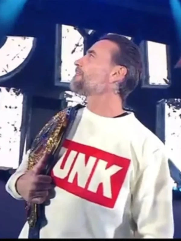 CM Punk Sweatshirt Sweatshirt unisex detail view 3 | Dash Racegear — Vintage CM Punk Wrestling Pullover Sweatshirt