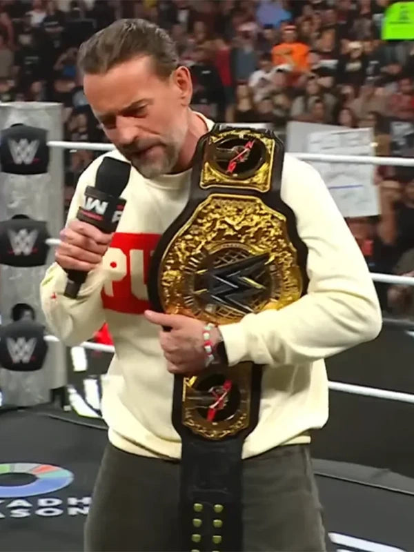 CM Punk Sweatshirt Sweatshirt unisex detail view 2 | Dash Racegear — Retro CM Punk Wrestling Graphic Sweatshirt