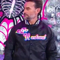 CM Punk Wrestlepalooza 2025 AJ’s Husband Jacket Jacket unisex front product view | Dash Racegear — CM Punk Wrestlepalooza 2025 AJ’s Husband jacket with wrestling-inspired style
