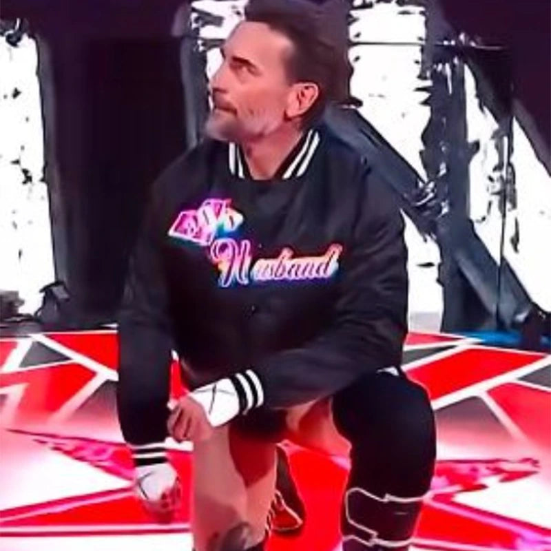 CM Punk Wrestlepalooza 2025 AJ’s Husband Jacket Jacket unisex detail view 2 | Dash Racegear — AJ’s Husband jacket worn by CM Punk at Wrestlepalooza 2025 event