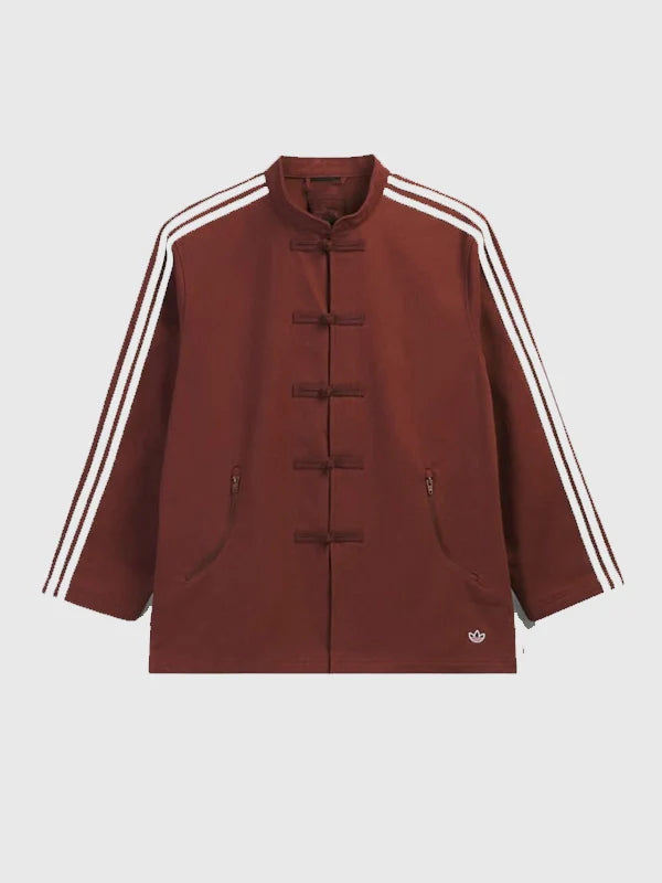 Adidas CNY Edison Chen Clot Track Jacket Jacket unisex detail view 2 | Dash Racegear — Brown Clot x Adidas Track Jacket, Chinese New Year edition, designed by Edison Chen for urban casual style.