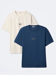 Jungkook x Calvin Klein Monogram T-shirt Shirt unisex front product view | Dash Racegear — Calvin Klein monogram tee inspired by BTS Jungkook with relaxed fit and smooth everyday wear feel.