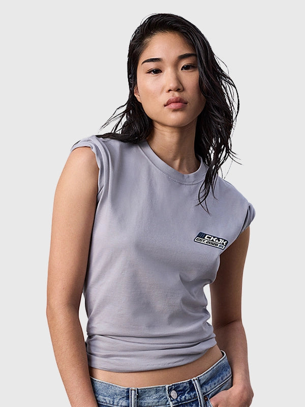 Jung Kook x Calvin Klein Logo Badge T-Shirt Shirt unisex detail view 8 | Dash Racegear — Calvin Klein for Jung Kook Logo Badge Unisex T-Shirt featuring clean logo design and soft everyday comfort.