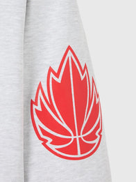 OVO Canada Basketball Hoodie Hoodie unisex detail view 6 | Dash Racegear — Grey 2026 Canada Basketball October’s Very Own Hoodie showcases classic athletic branding with inviting cold weather softness