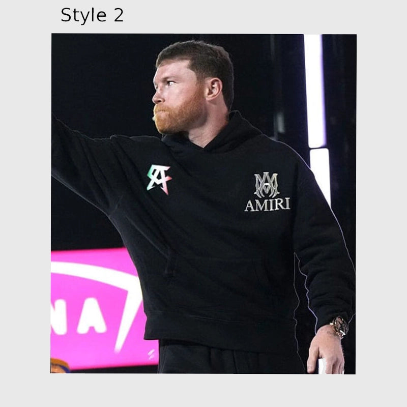 Canelo Álvarez Amiri Hoodie Hoodie unisex detail view 3 | Dash Racegear — Amiri Canelo Álvarez Black Hoodie