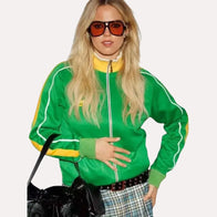 Capital Summertime Ball 2025 Reneé Rapp Celtic Track Jacket Jacket unisex detail view 6 | Dash Racegear — Sporty Stagewear – Reneé Rapp Wears Celtic Track Jacket