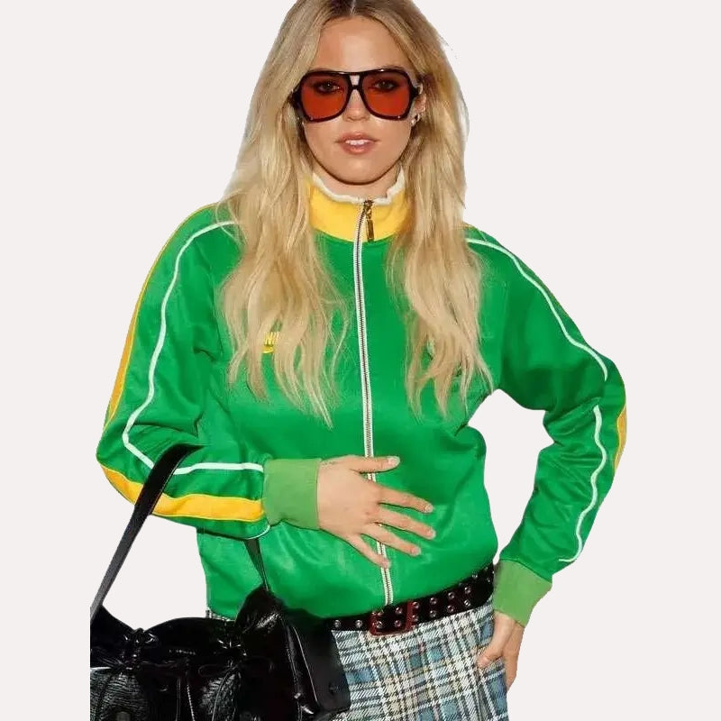 Capital Summertime Ball 2025 Reneé Rapp Celtic Track Jacket Jacket unisex detail view 6 | Dash Racegear — Sporty Stagewear – Reneé Rapp Wears Celtic Track Jacket