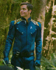 Star Trek Beyond Captain Kirk Uniform Jacket Jacket unisex detail view 6 | Dash Racegear — Chris Pine Captain Kirk Blue Leather Uniform Jacket