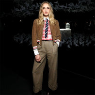 Thom Browne Show Cara Delevingne Brown Corduroy Jacket Jacket unisex detail view 3 | Dash Racegear — Cara Delevingne Brown Corduroy Jacket by Thom Browne – The Ultimate Fashionable Outerwear