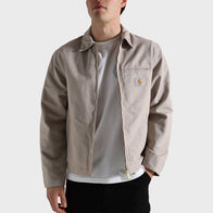 Carhartt Detroit Dusky Beige Jacket Jacket unisex front product view | Dash Racegear — AEW N7 Swerve Strickland Jacket – Premium Collector’s Piece