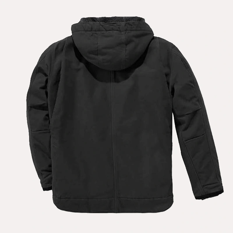 Mens Black Hooded Carhartt Jacket Jacket unisex detail view 4 | Dash Racegear — Carhartt windproof black jacket with hood
