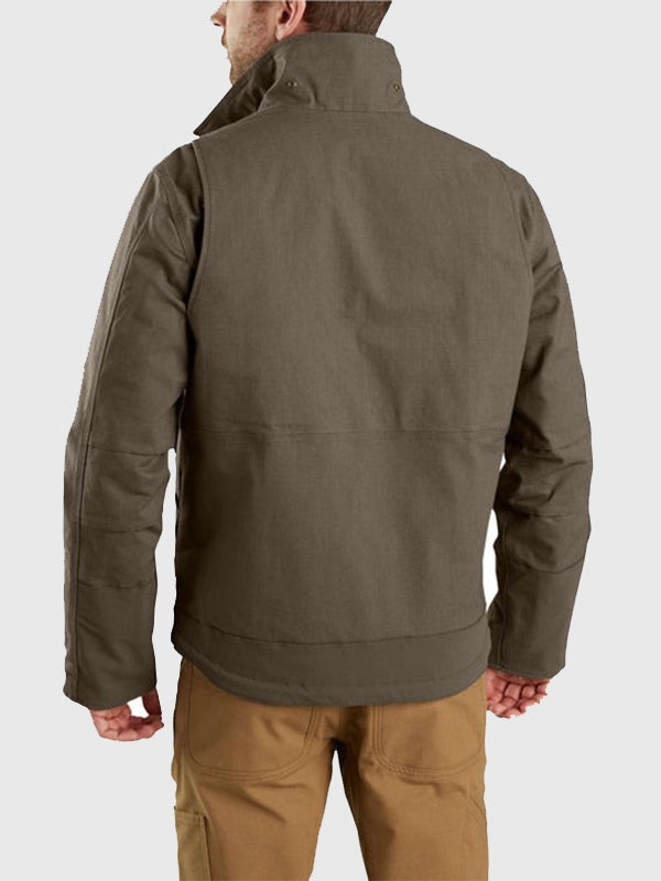 Carhartt Full Swing Steel Jacket Jacket unisex detail view 5 | Dash Racegear — Carhartt Full Swing Steel Men’s Hooded Jacket in olive green, tough, warm, and designed for maximum flexibility.