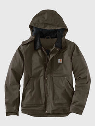 Carhartt Full Swing Steel Jacket Jacket unisex detail view 4 | Dash Racegear — Olive green Carhartt Full Swing Steel Men’s Hooded Jacket, engineered for flexibility, warmth, and harsh conditions.