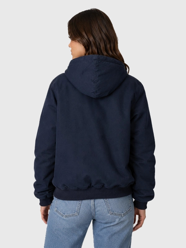 Carhartt Iceman Jacket Jacket unisex detail view 4 | Dash Racegear — Blue unisex hooded jacket combining workwear durability with modern streetwear styling and soft interior feel.