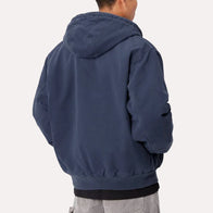 Carhartt Navy Blue Hooded Jacket Jacket unisex detail view 2 | Dash Racegear — Blue Carhartt zip up jacket