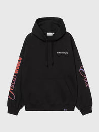 Carhartt WIP Audio Archives WIP Hoodie Hoodie unisex detail view 2 | Dash Racegear — Black Carhartt WIP Audio Archives pullover fleece hoodie with bold graphic, perfect for streetwear and music lovers.
