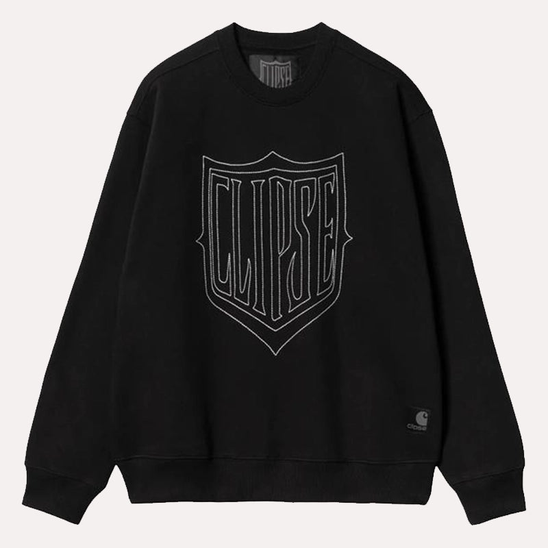 Carhartt WIP x Clipse Sweatshirt Sweatshirt unisex front product view | Dash Racegear — Carhartt WIP x Clipse Sweatshirt – Iconic Hip-Hop Collab Drop