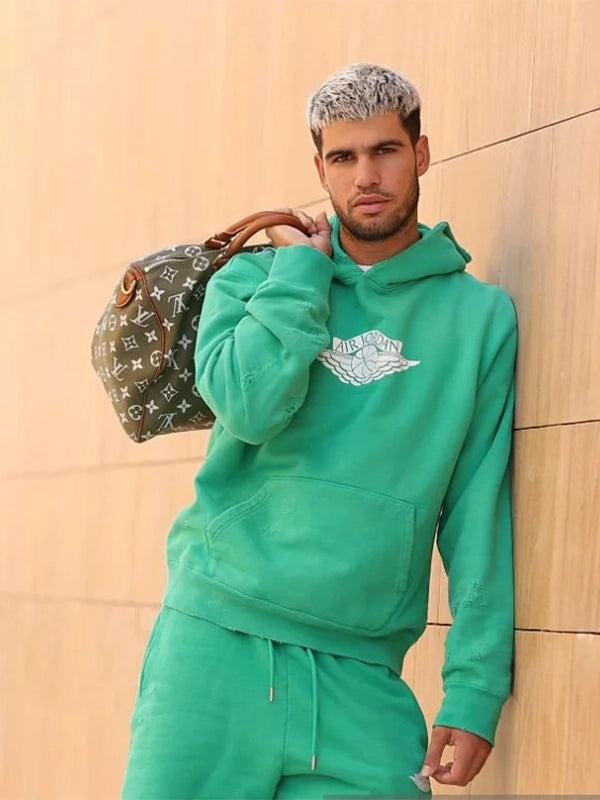 Carlos Alcaraz 2025 Six Kings Slam Hoodie Hoodie unisex detail view 2 | Dash Racegear — Limited edition 2025 Carlos Alcaraz Slam hoodie