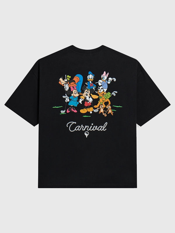 Carnival Golf x Disney Group Shot T-Shirt Shirt unisex detail view 3 | Dash Racegear — Carnival Golf 2026 Group Shot unisex tee combining lightweight comfort with iconic Disney-inspired graphics.