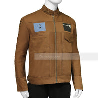 Rogue One A Star Wars Story Cassian Andor Jacket Jacket unisex detail view 6 | Dash Racegear — Diego Luna Rogue One A Star Wars Story Brown Cotton Jacket