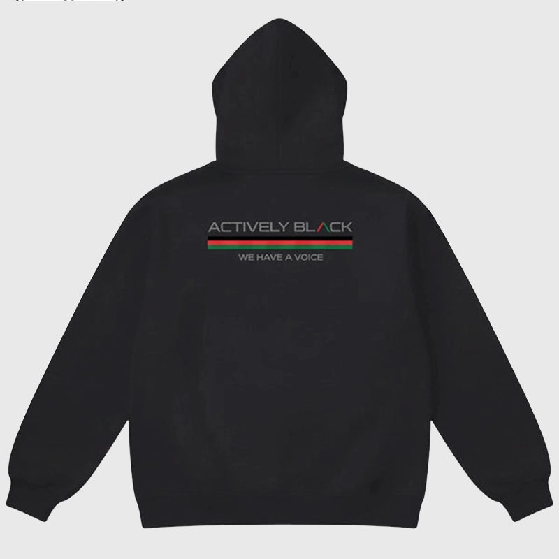 Actively Black x Cecil Williams Hoodie Hoodie unisex detail view 2 | Dash Racegear — Actively Black Cecil Williams Signature Hoodie
