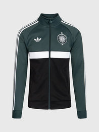 Adidas Celtics 2026/27 Track Jacket Jacket unisex front product view | Dash Racegear — Boston Celtics 2026 27 FC Adidas Unisex Full Zip Green Track Jacket celebrating basketball heritage with athletic comfort