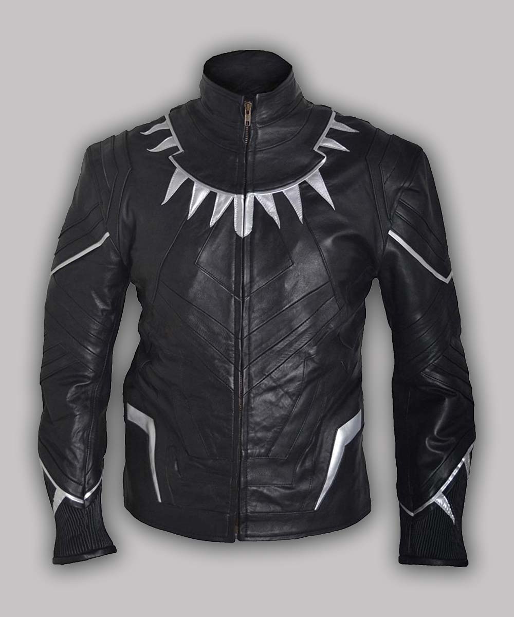 Black Panther Chadwick Boseman Jacket Jacket unisex front product view | Dash Racegear — Black Panther Chadwick Boseman Jacket