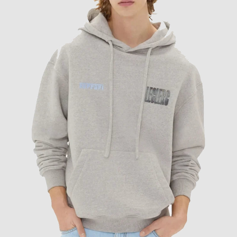 Charles Leclerc F1 Grand Prix Of Monaco Hoodie Hoodie unisex detail view 2 | Dash Racegear — Charles Leclerc Grey Hoodie – Grand Prix of Monaco F1 Fit