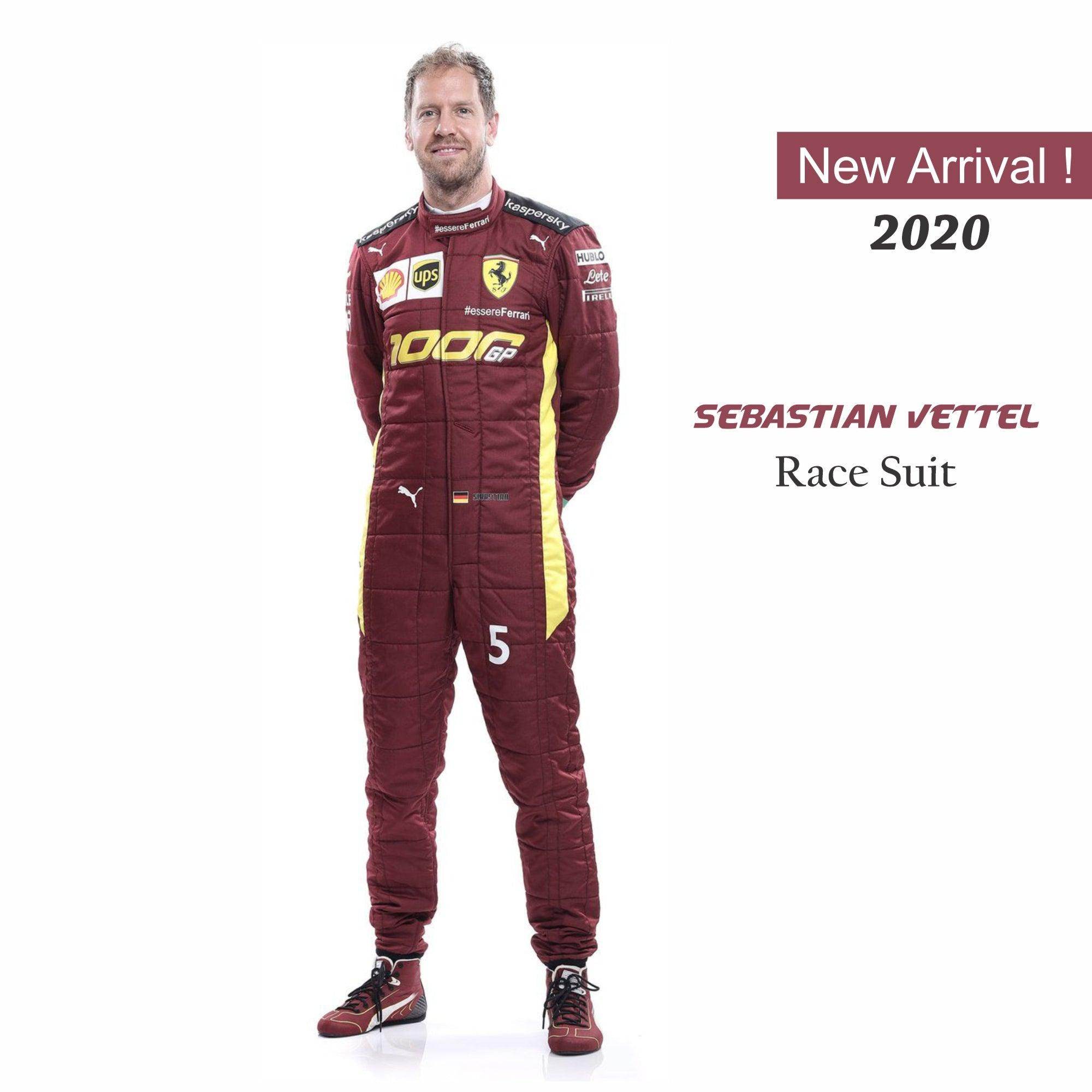 Charles Leclerc Sebastian Vettel 2020 F1 Replica Race Suit - Scuderia Ferrari 1000s - Dash Racegear Store