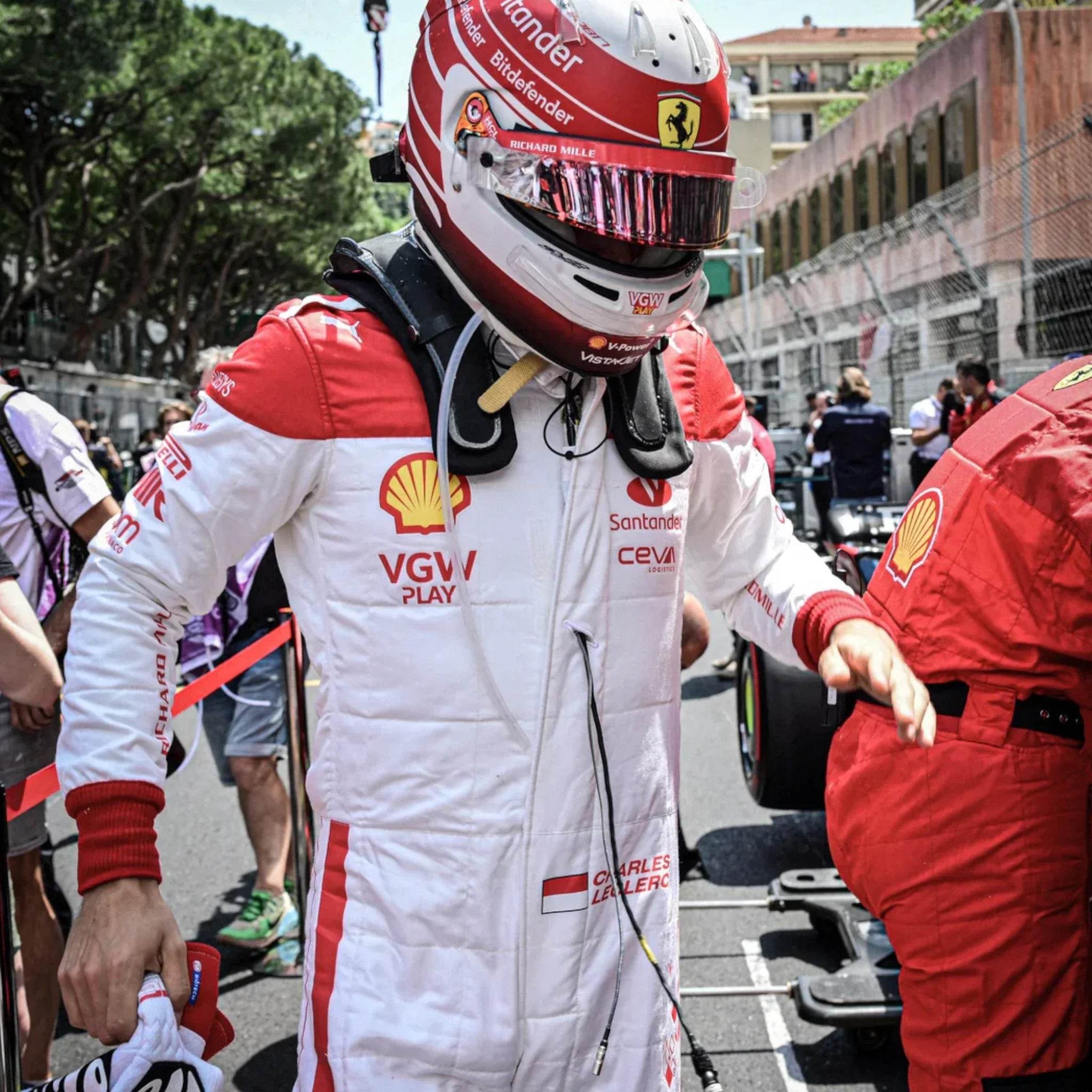 Charles Leclerc Ferrari 2023 F1 Race Suit KIDS - Monaco GP - Dash Racegear Store