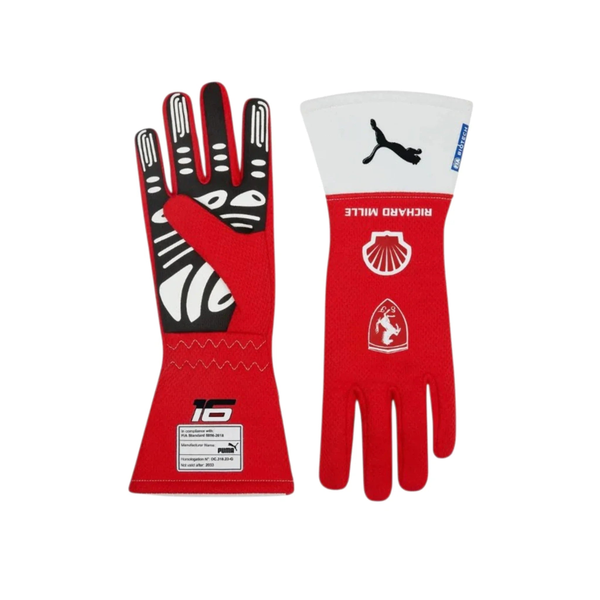 Charles Leclerc Ferrari F1 Racing Gloves