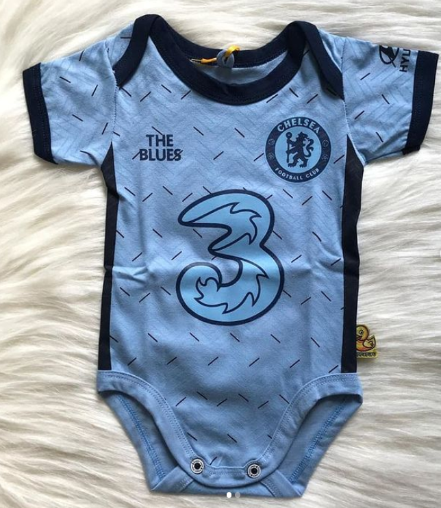 Chelsea Baby Romper Limited Edition 1st Away jersey blue - baby romper image 1