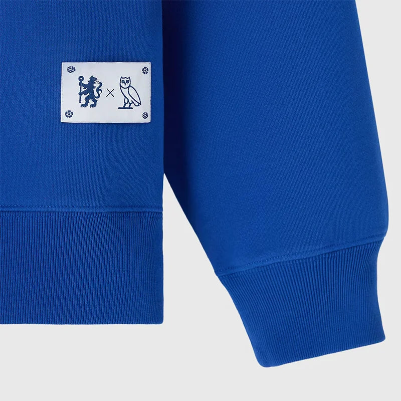 Chelsea X OVO Rugby Top Shirt Shirt unisex detail view 10 | Dash Racegear — Elevated streetwear with football DNA—Chelsea x OVO rugby shirt classic