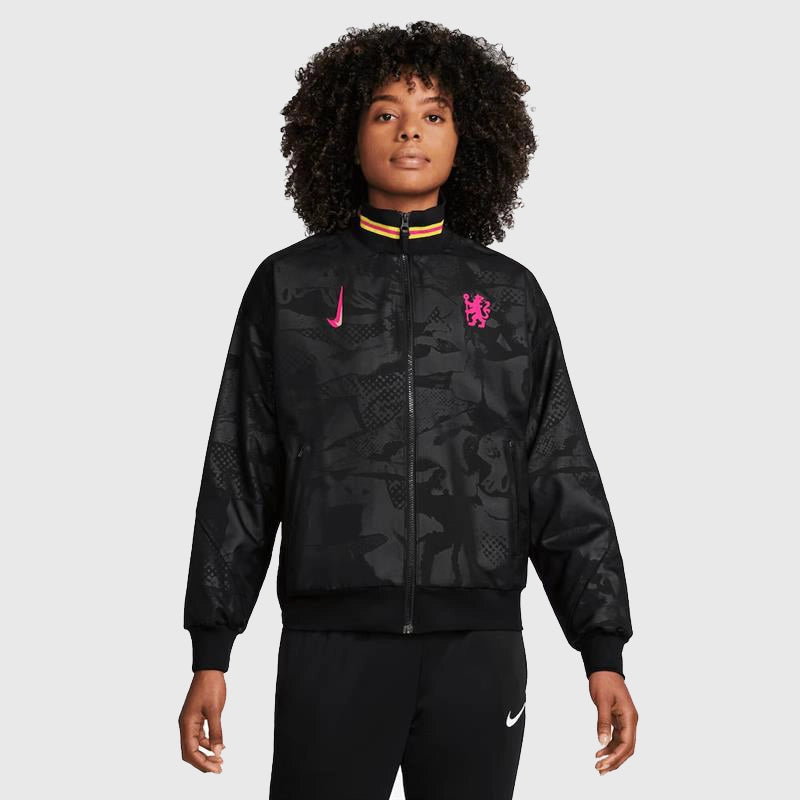 Chelsea Nike Anthem Jacket Jacket unisex front product view | Dash Racegear — Chelsea FC Nike lightweight anthem jacket