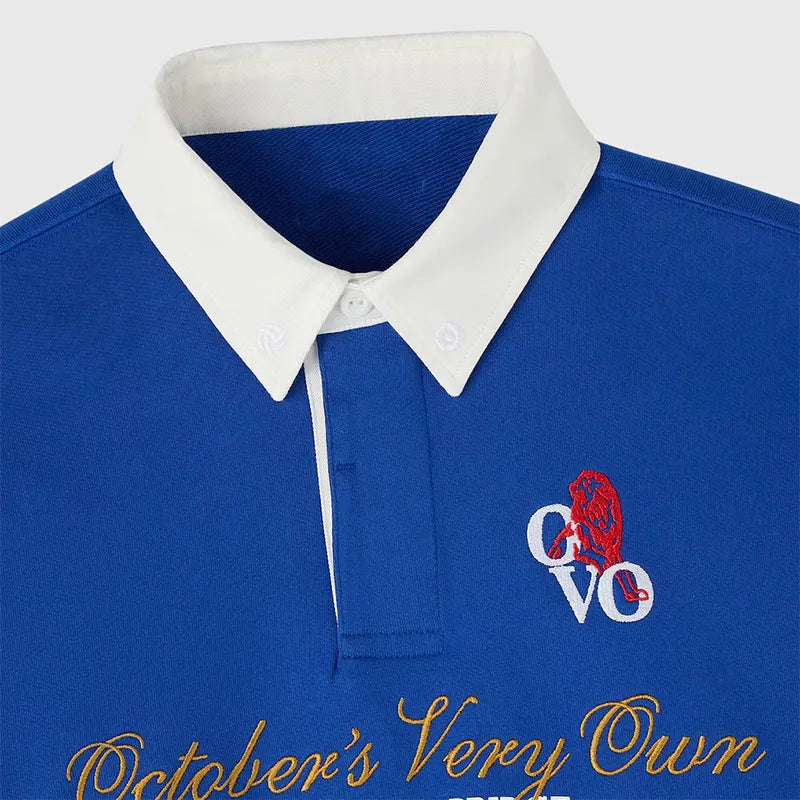 Chelsea X OVO Rugby Top Shirt Shirt unisex detail view 6 | Dash Racegear — Rugby-style long sleeve from the Chelsea x OVO drop with timeless edge