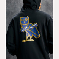 OVO x Chelsea FC Black Hoodie Hoodie unisex detail view 4 | Dash Racegear — Street-ready OVO x Chelsea hoodie in sleek black