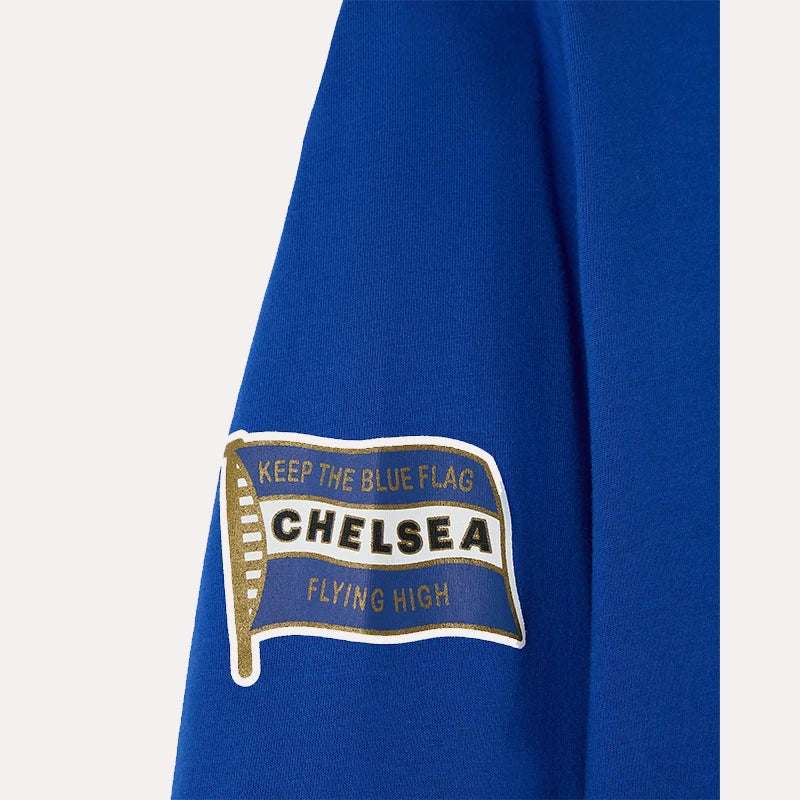 OVO x Chelsea FC Long-Sleeve T-Shirt Shirt unisex detail view 6 | Dash Racegear — Bold OVO x Chelsea FC long-sleeve tee blending sport and streetwear