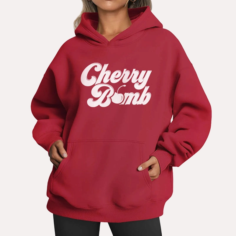 Dash Racegear Graphic Vibes Cherry Bomb Hoodie Hoodie unisex detail view 4 | Dash Racegear — Dash Racegear Cherry Bomb Hoodie - Fashion-Forward Graphic Vibes