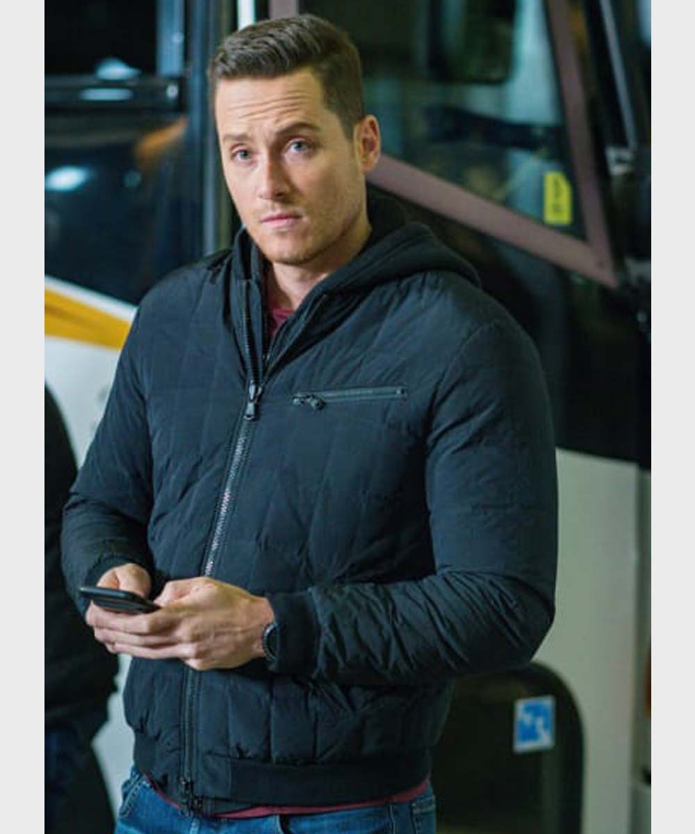 Chicago PD Jay Halstead Blue Bomber Jacket Bomber Jacket unisex detail view 5 | Dash Racegear — Jesse Lee Soffer Chicago P.D. Black Bomber Jacket