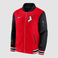 Chicago White Sox City Connect Bomber Jacket Bomber Jacket unisex front product view | Dash Racegear — Urban Bomber Jacket – Chicago White Sox City Connect Drop