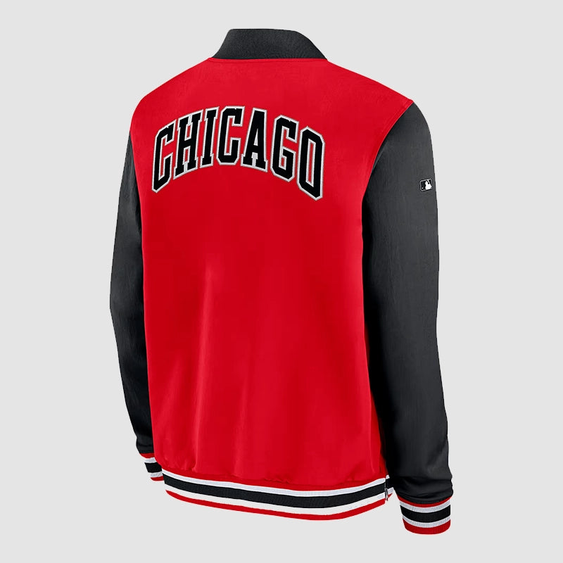 Chicago White Sox City Connect Bomber Jacket Bomber Jacket unisex detail view 2 | Dash Racegear — Chicago White Sox Streetwear – City Connect Bomber Jacket
