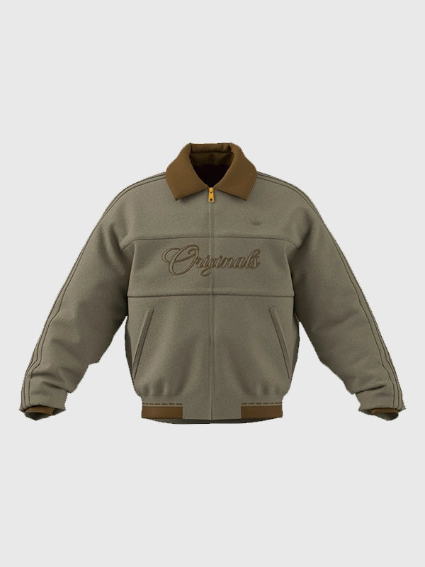 Adidas Chinese New Year Crafted Jacket Jacket unisex detail view 2 | Dash Racegear — Recreation Adidas 2026 Chinese New Year bomber jacket featuring a relaxed oversized fit
