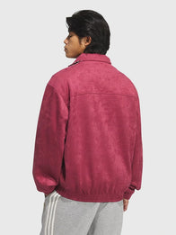 Adidas Chinese New Year Jacket 2026 Jacket unisex detail view 12 | Dash Racegear — Adidas Chinese New Year Jacket 2026 in burgundy highlights playful holiday details, designed for casual, stylish wear.