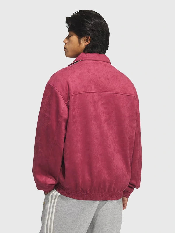 Adidas Chinese New Year Jacket 2026 Jacket unisex detail view 12 | Dash Racegear — Adidas Chinese New Year Jacket 2026 in burgundy highlights playful holiday details, designed for casual, stylish wear.